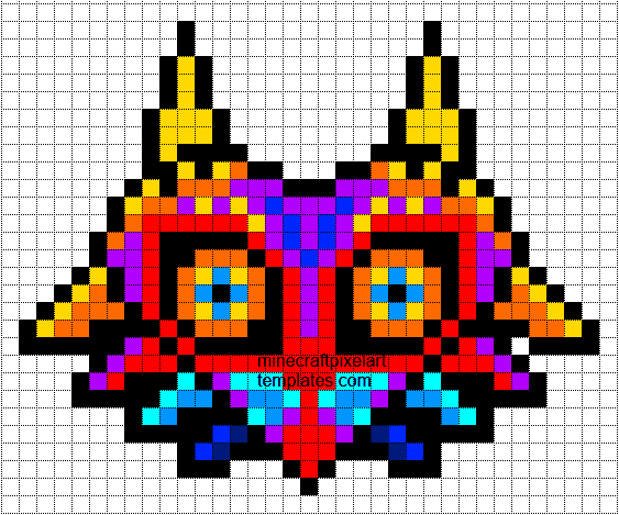 pixel art zelda majora's mask